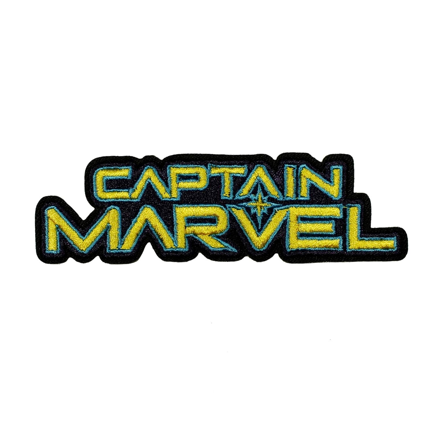 Captain Marvel Embroidered Iron On Patch - Superhero Logo for Women - Perfect for Jackets, Bags & Cosplay Costumes