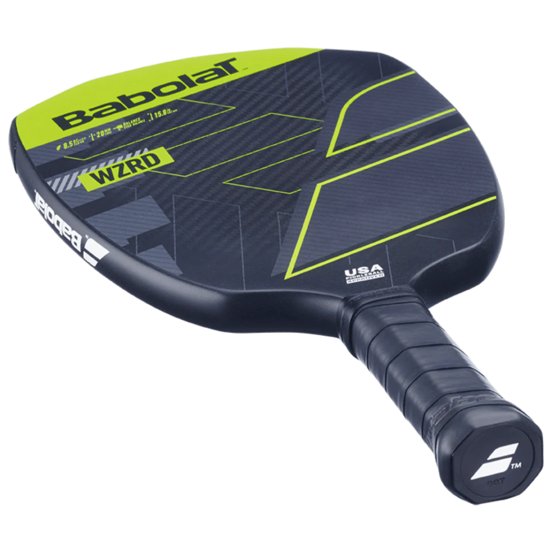 Babolat WZRD Pickleball Paddle - Carbon Fiber Face, Comfort Grip [Black/Green] | Lightweight & Durable for Competitive Play & Recreational Games