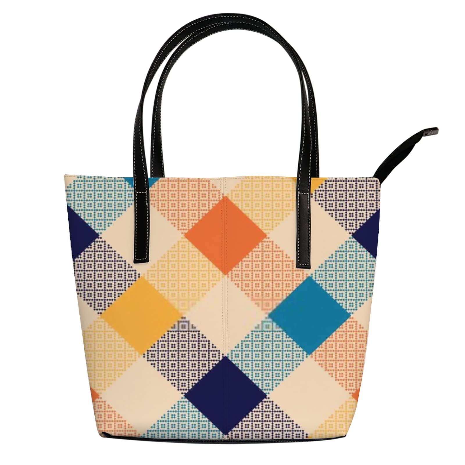 Premium Leather Tote Bag for Women - Stylish Crossbody Work Handbag with Zipper | Perfect for Office, Travel & Everyday Use