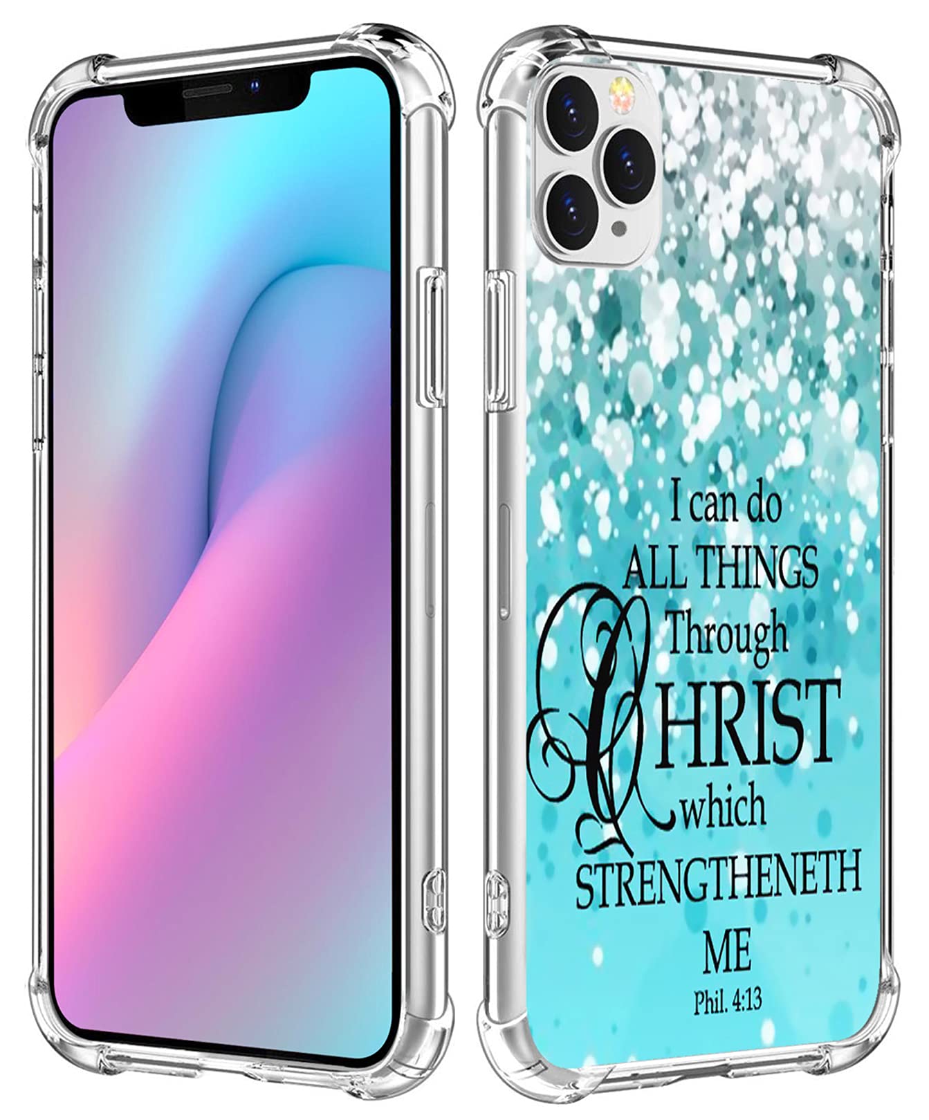 iPhone 13 Pro Bible Verse Case - Christian Protective Cover for Daily Use