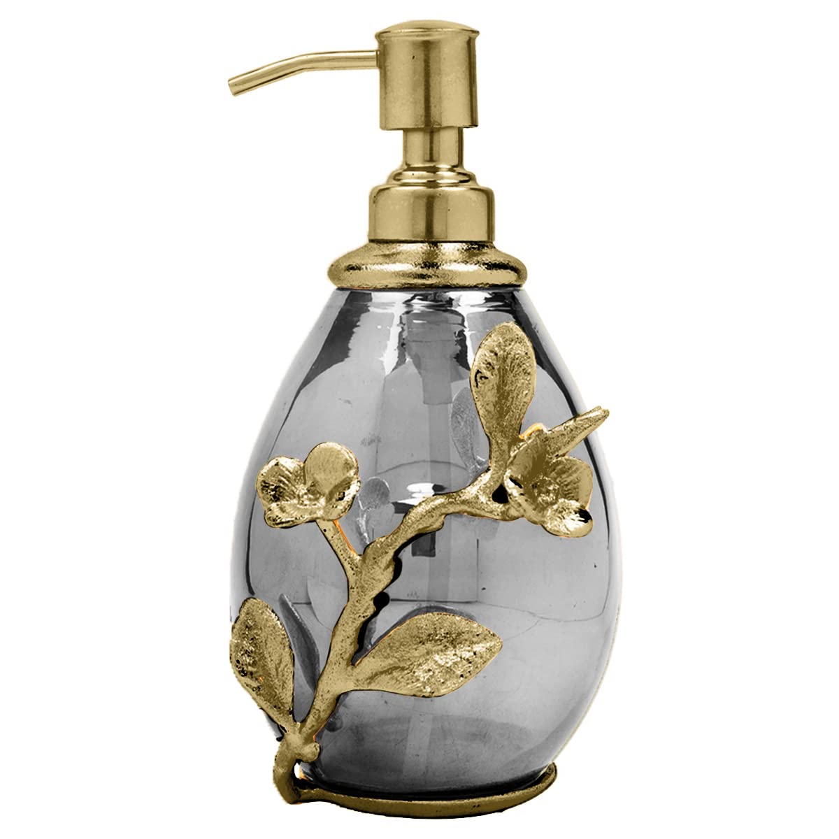 Premium Black & Gold Soap Dispenser - Refillable Liquid Soap and Lotion Pump for Kitchen, Bathroom Decor | Elegant Home Accessories | Perfect for Modern Farmhouse, Spa, and Luxury Bathroom Decor - The Milli Collection