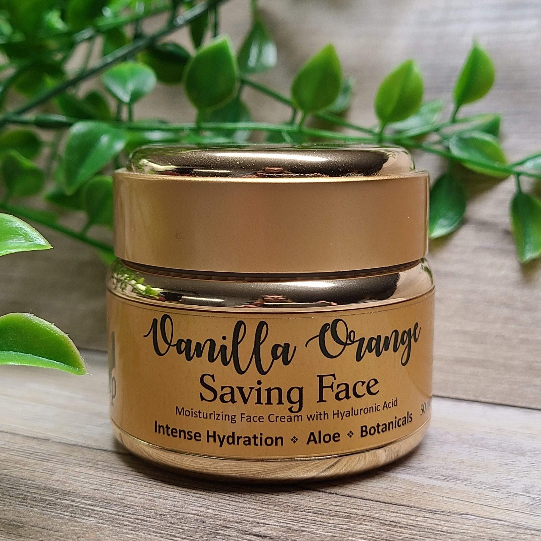 Vanilla Orange Face Cream - Hydrating & Anti-Aging Moisturizer for Dry Skin - Day & Night Skincare Routine - Perfect for Sensitive Skin & All Skin Types