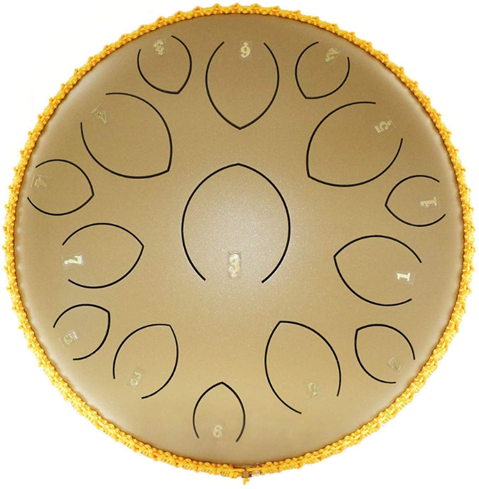 15 Notes 14 Inch Steel Tongue Drum - Professional Handpan Tank Drum with Peaceful Sound | Meditation & Yoga Percussion Instrument | Perfect for Relaxation, Music Therapy & Sound Healing Sessions
