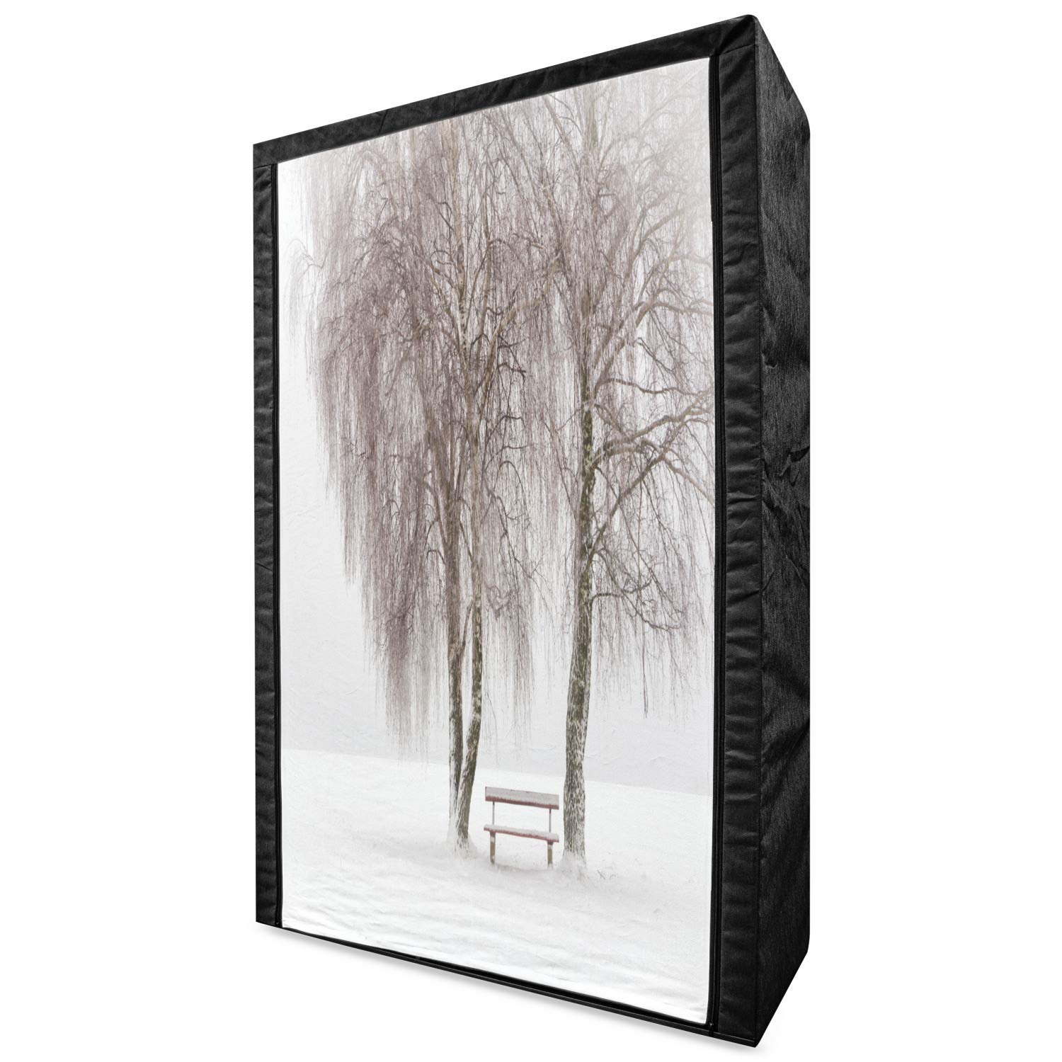 Ambesonne Winter Portable Fabric Wardrobe - 42.5