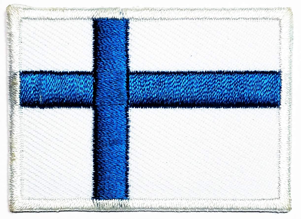 Finland Flag Embroidered Patch - Military Tactical Iron-On Badge for Backpacks, Hats, Jackets & DIY Crafts | National Country Emblem for Travel, Costumes & Sewing Projects (01)