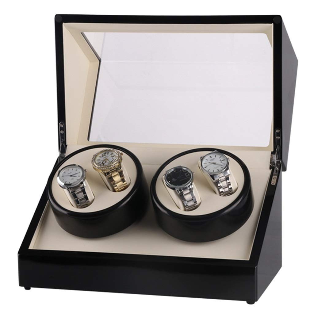 Automatic Watch Winder for Rolex - Ultra Quiet 4+0 Watch Box with High-End Motor (34x18x20cm) | Perfect for Watch Collection, Storage & Display | Luxury Gift for Watch Enthusiasts