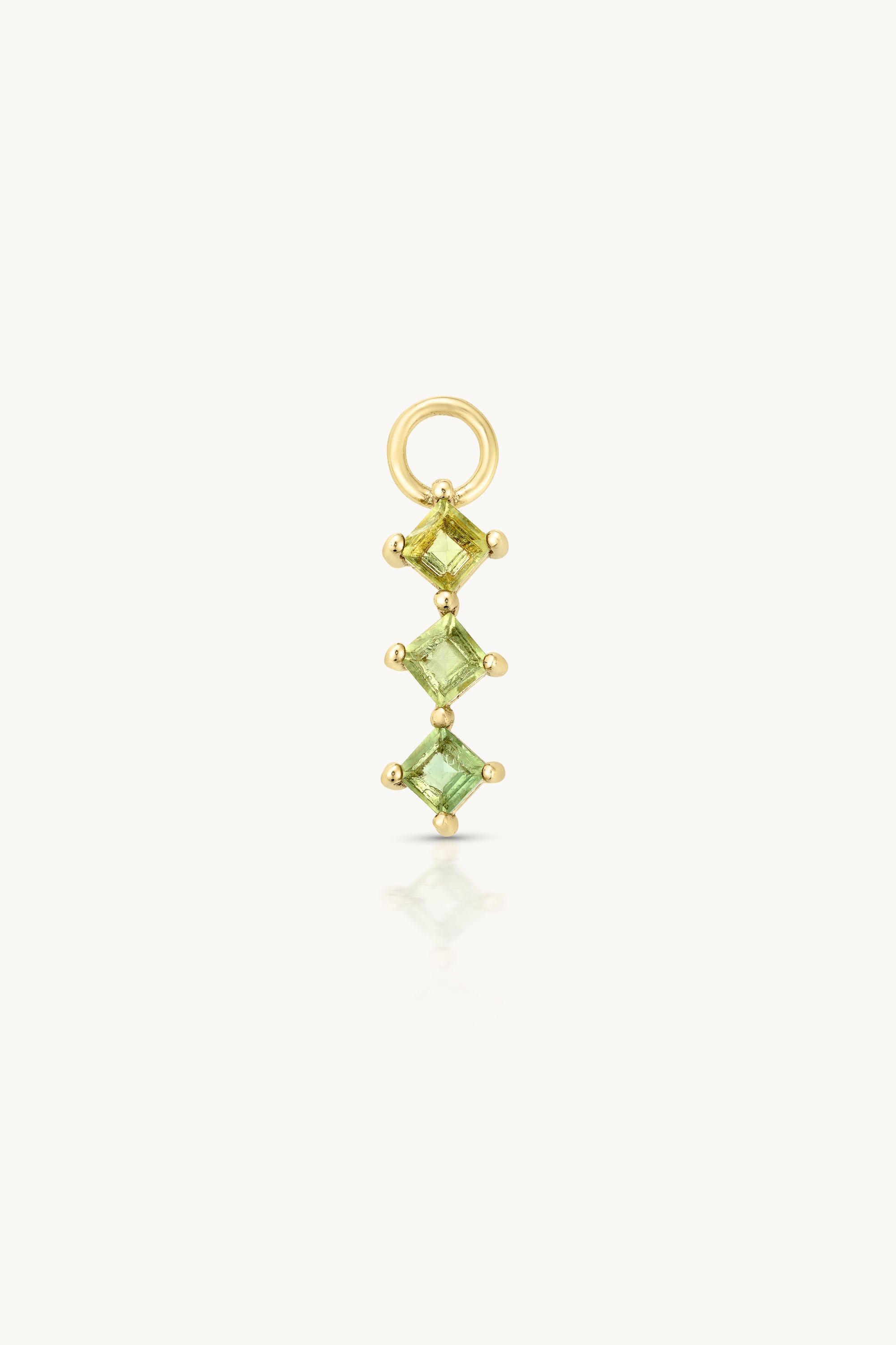 Trio Apatite Gold Charm Pendant Necklace - Elegant Blue Gemstone Jewelry for Women - Perfect for Gift Giving, Weddings & Special Occasions