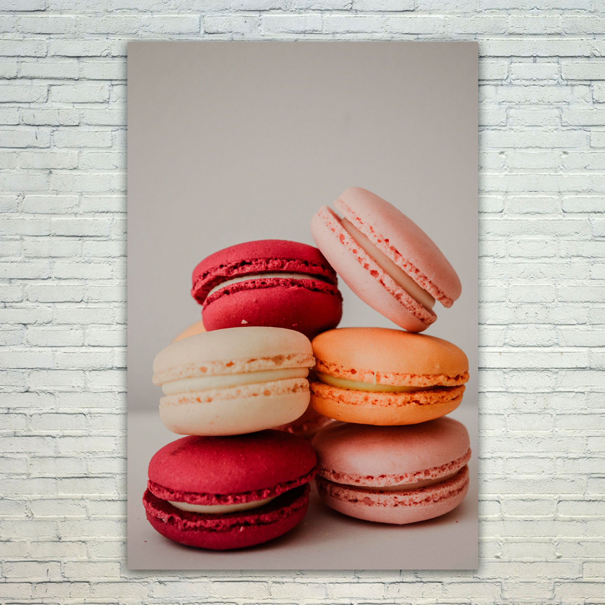 Westlake Art - Macaron Cake 12x18 Inch Poster Print - Modern Wall Art for Home & Office Decor - Photography Picture - Unframed Birthday Gift (6ABF-B3B2B) - Perfect for Kitchens, Cafes & Dessert Shops