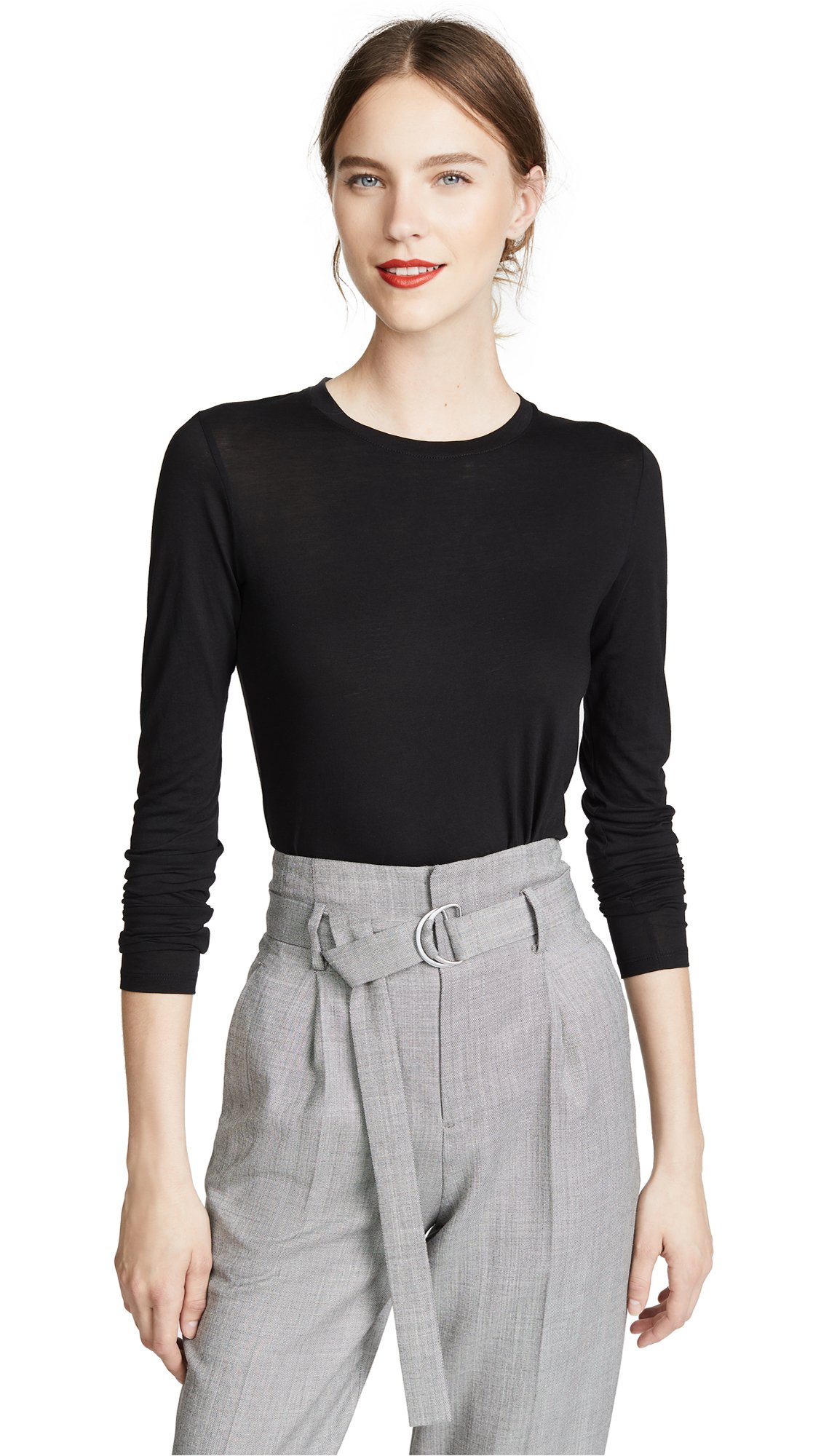 Vince Women's Essential Tee - Soft Cotton Short Sleeve T-Shirt for Casual Wear & Layering | Perfect for Everyday Outfits, Work & Weekend Looks