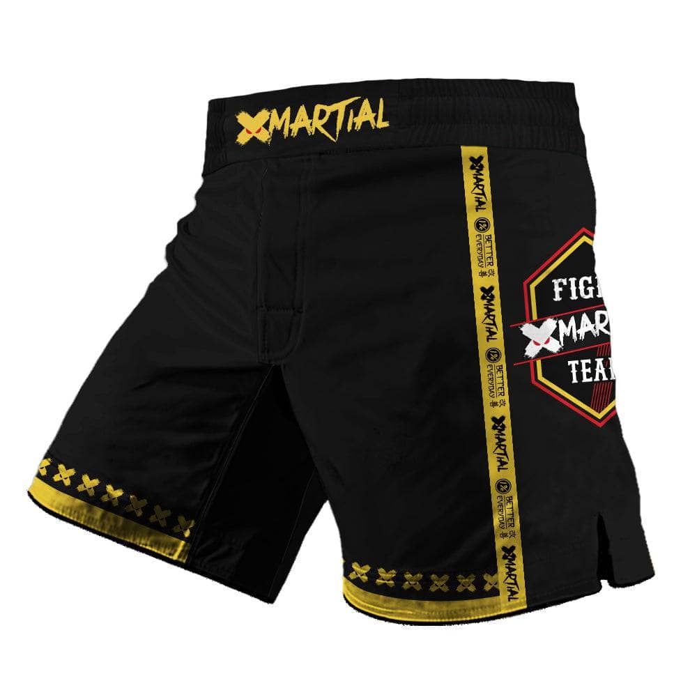 XMartial Kill Level Fight Team 2.0 Hybrid BJJ Shorts - Premium MMA & Brazilian Jiu-Jitsu Training Shorts for Grappling, No-Gi & Combat Sports - Perfect for Fighters & Martial Arts Enthusiasts