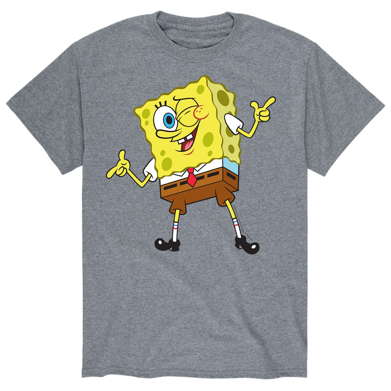 Spongebob Squarepants Men's Graphic T-Shirt - Short Sleeve Cotton Tee for Casual Wear & Cartoon Fans - Perfect for Everyday Outfits, Gifts & Anime Lovers