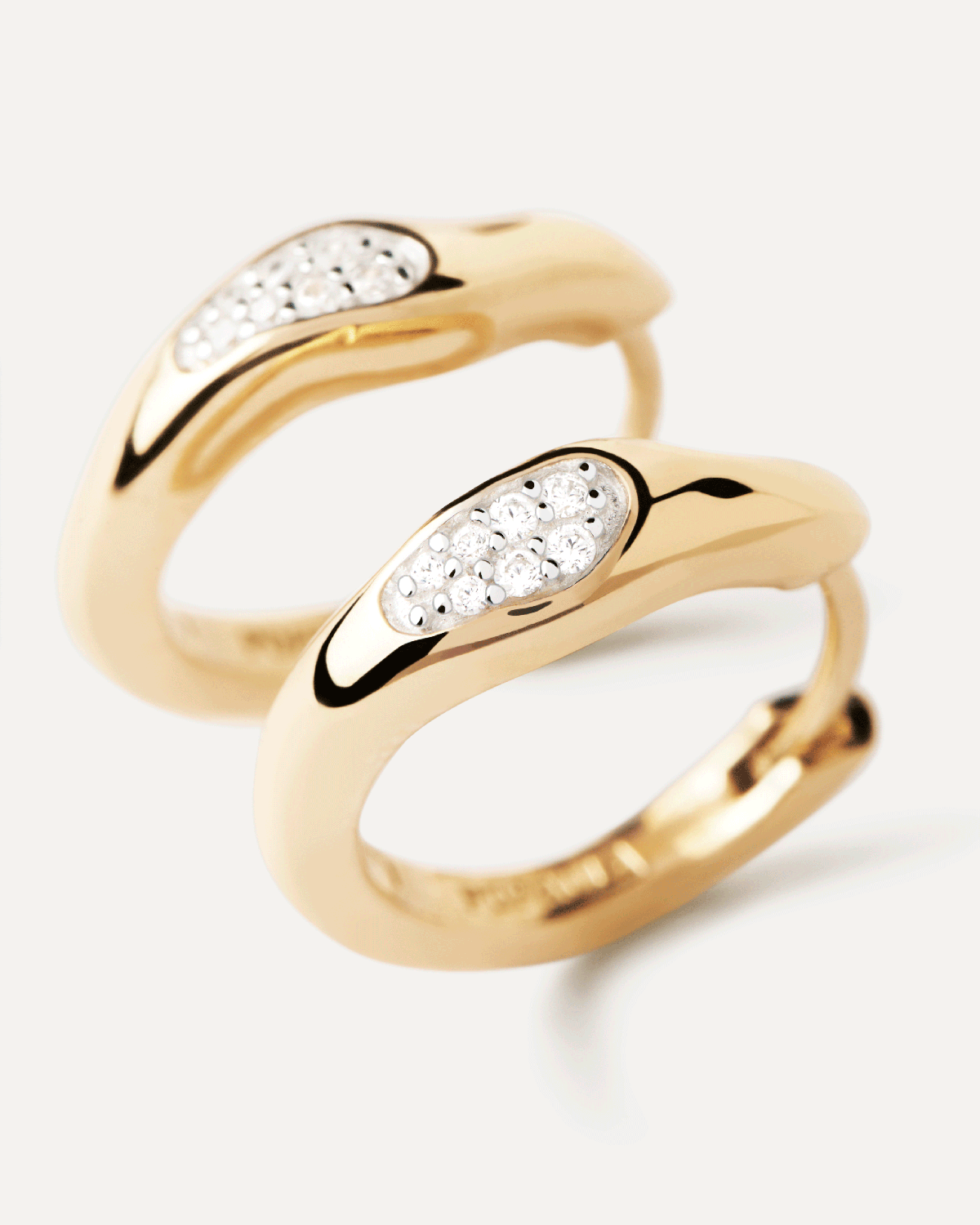 GRID 1 Onda Hoops - Trendy Lightweight Earrings for Women | Perfect for Everyday Wear, Parties & Special Occasions