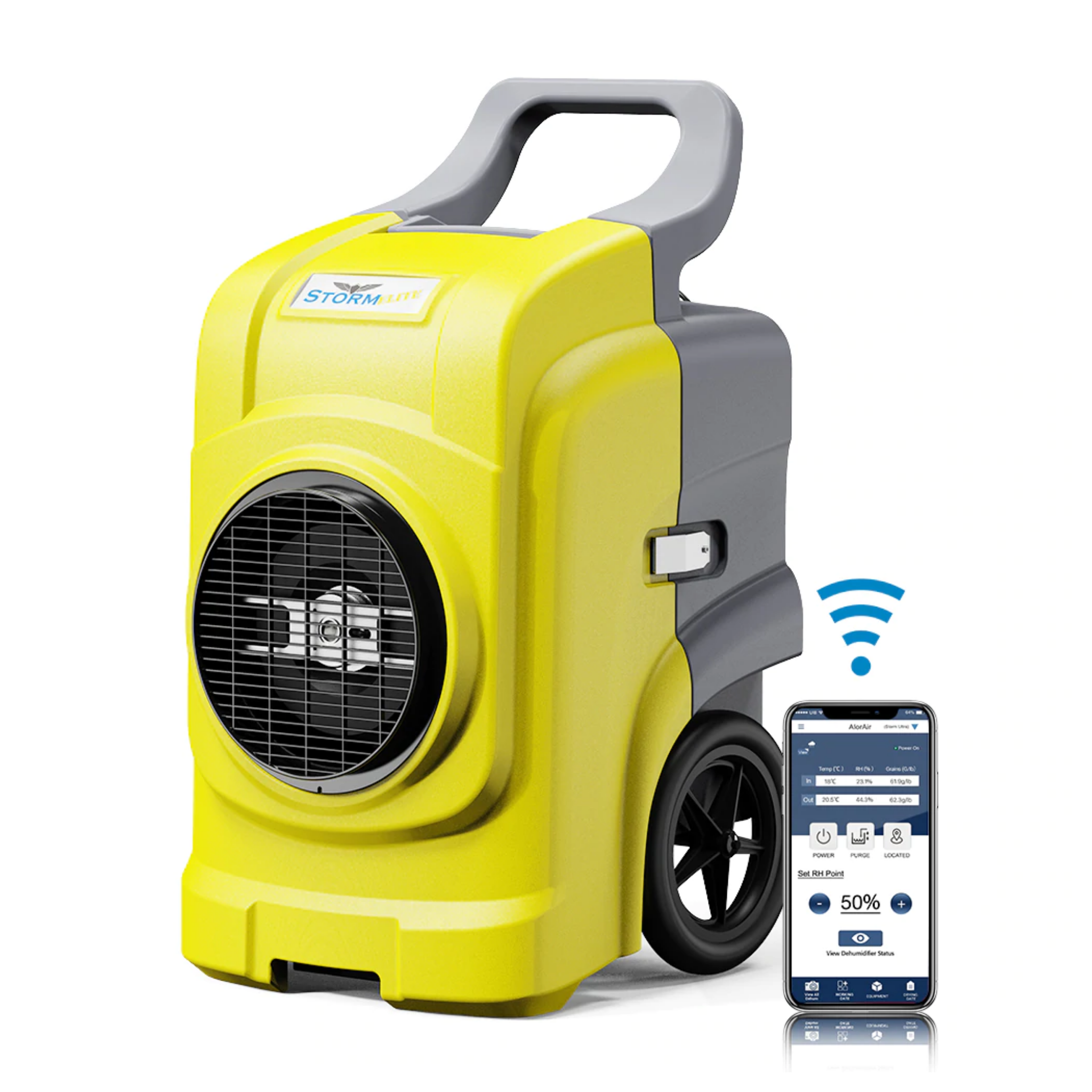 AlorAir Storm Elite 125 PPD Commercial Dehumidifier with Built-in Pump - Heavy Duty Moisture Control for Basements, Warehouses & Large Spaces