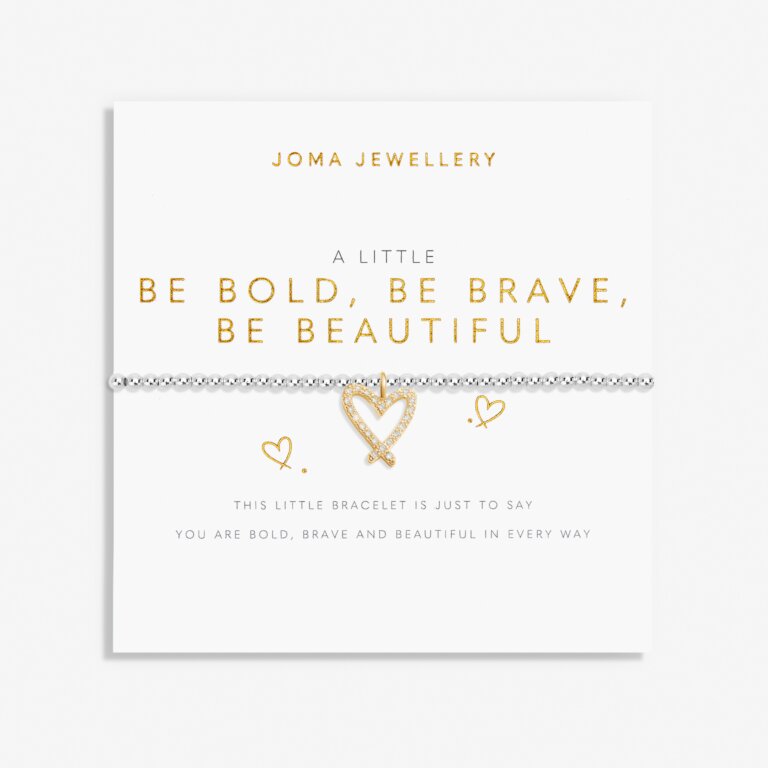 Joma Jewellery Bracelet - Be Bold, Be Brave, Be Beautiful - Inspirational Women's Fashion Jewelry for Everyday Wear & Special Occasions
