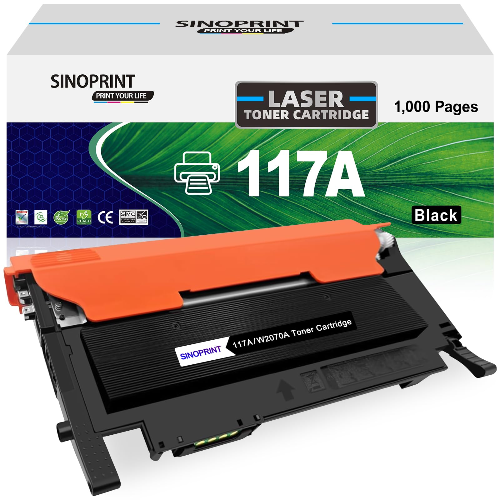 SINOPRINT 117A Compatible HP 117A Toner Cartridge - Replacement for HP Color LaserJet 150nw/150a/MFP 179fnw/178nw/178nwg/179fwg Printers - High Yield Printing for Office & Home Use