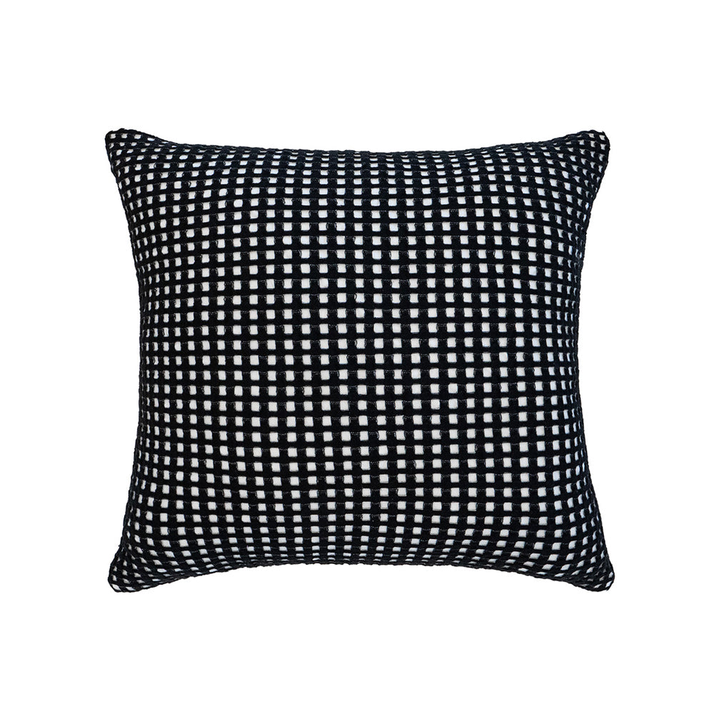 Dora Black Square Filled Cushion - Soft Throw Pillow for Sofa, Bed & Home Decor - Perfect for Living Room, Bedroom & Office Comfort