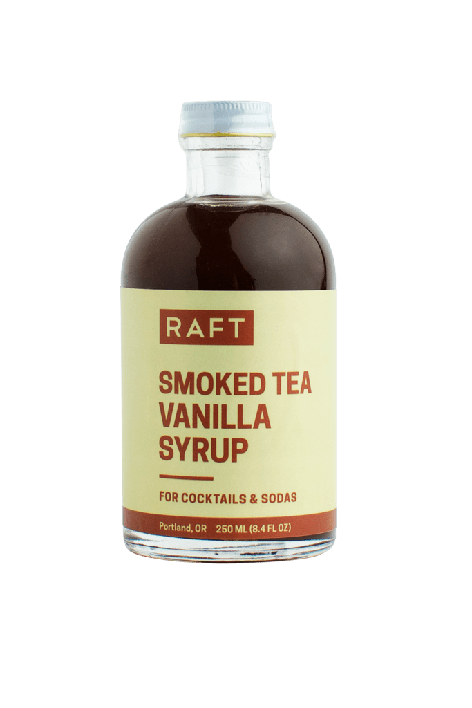 Premium Raft Smoked Tea Vanilla Syrup - Natural Flavoring for Cocktails, Coffee & Desserts - Perfect for Home Baristas & Bakers