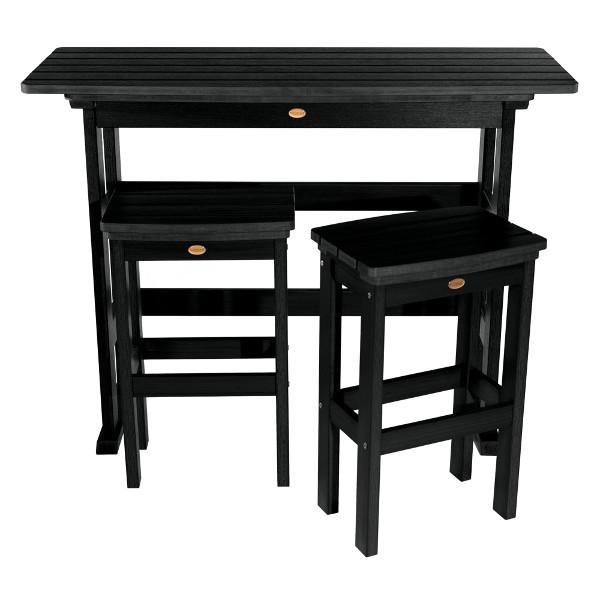 Lehigh 3-Piece Bar Height Balcony Patio Set - Outdoor Bistro Furniture for Small Spaces, Balconies & Decks