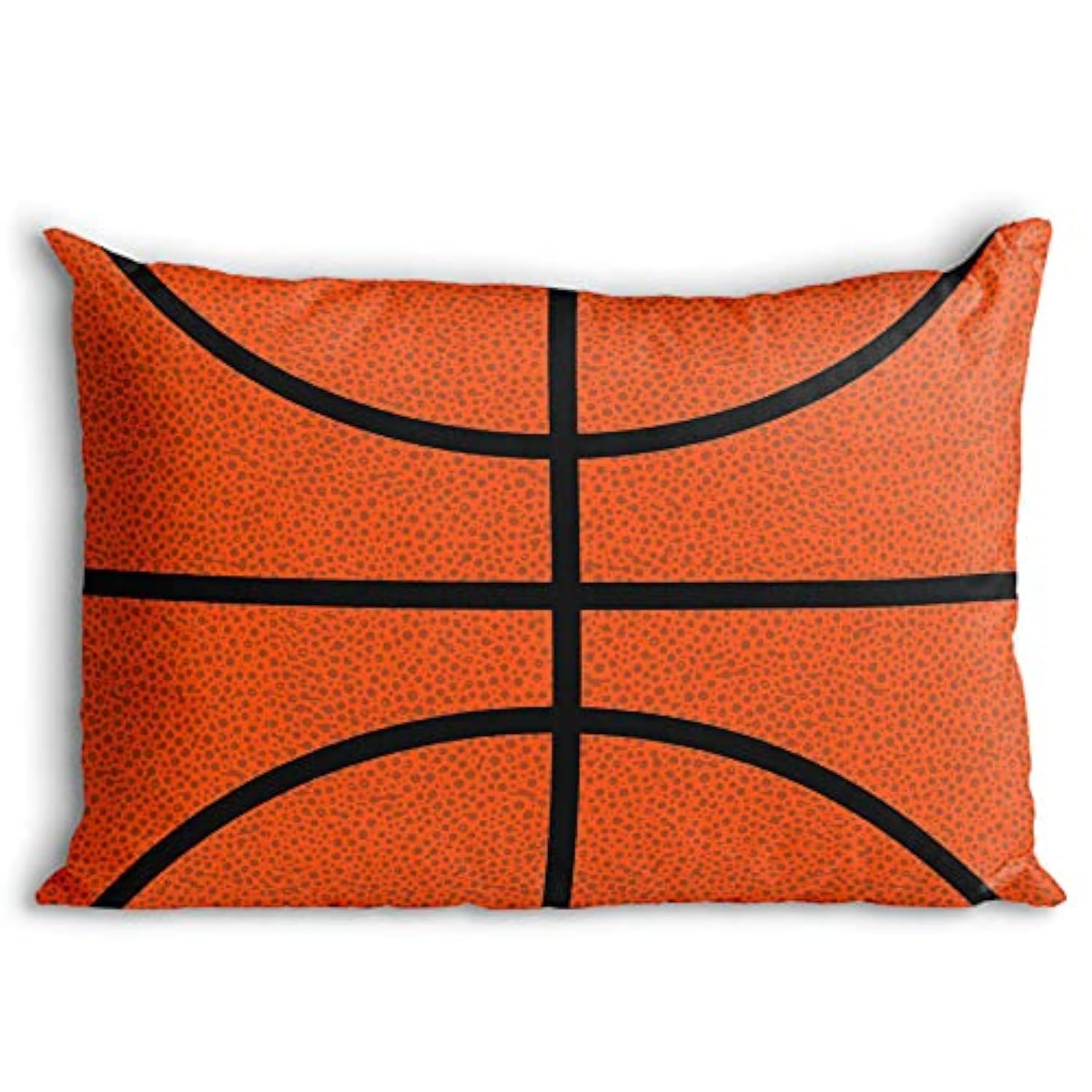 Basketball Texture Pillowcase - NBA Inspired Basketball Pillow Cover for Sports Fans | Soft & Durable Home Decor for Bedroom, Game Room, and Dorm