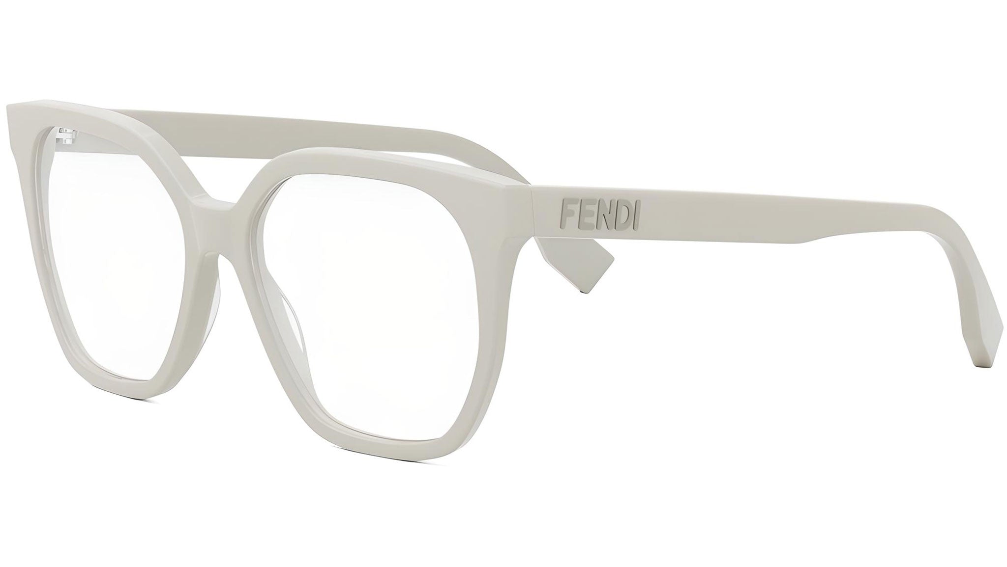 Fendi FE50087I Bone White Eyeglass Frames - Stylish & Lightweight for Women & Men - Perfect for Reading, Driving & Fashion Accessories