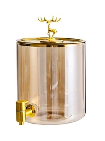 5L Glass Cold Kettle with Faucet - Large Capacity Refrigerator Water Dispenser for Iced Tea, Lemonade & Summer Drinks - Perfect for Parties, BBQs & Home Use
