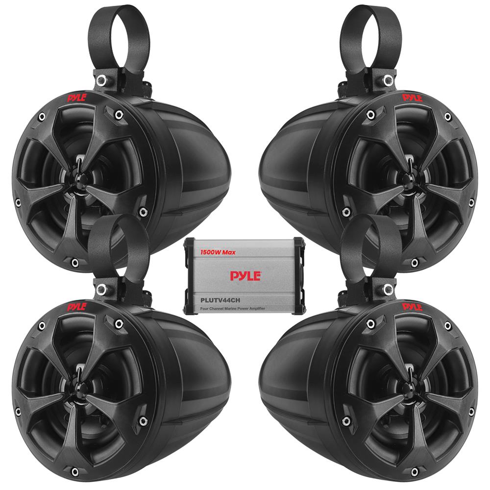 4 Channel Marine Power Amplifier - High Performance Waterproof Audio Booster for Boats, Yachts & RVs | Perfect for Outdoor Marine Entertainment Systems