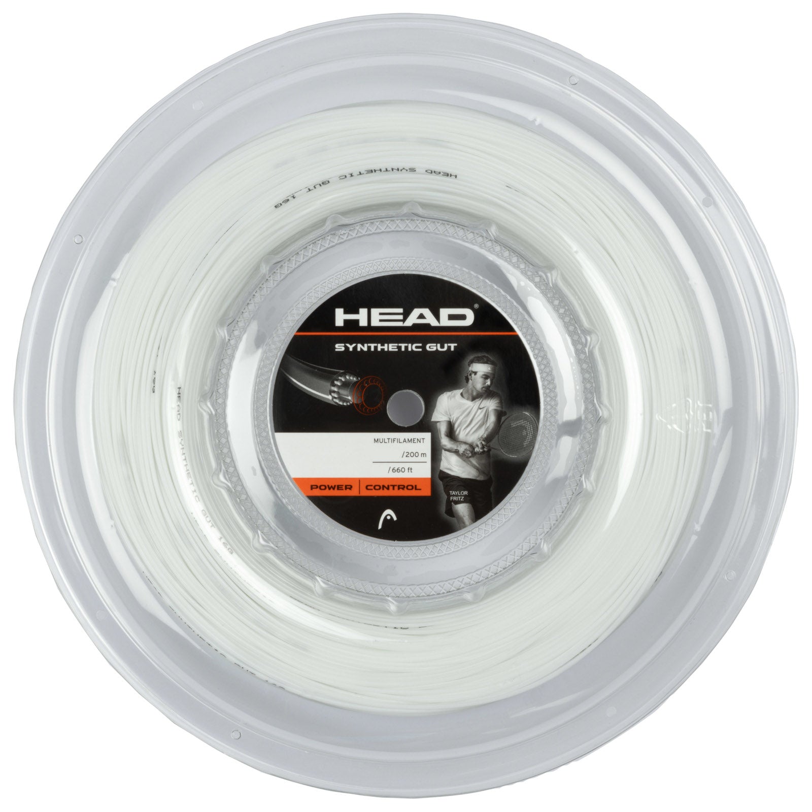 Head Synthetic Gut 17/1.25 Tennis String Reel - White | Premium Tennis String for Durability & Performance | Perfect for Recreational & Competitive Play