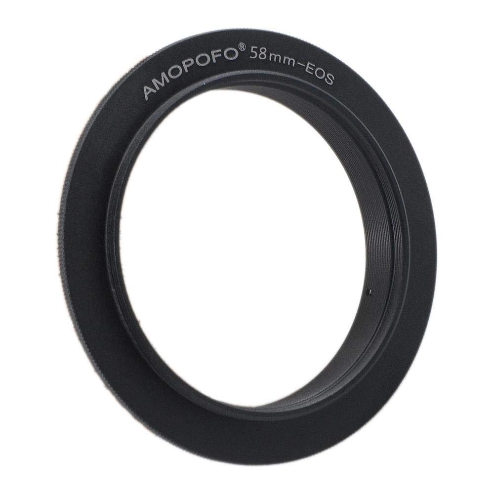 58mm Retro Macro Adapter Ring for Canon EOS DSLR Cameras - Compatible with T6s (760D), T7i, T6, SL1(100D), XS(1000D), 60D,70D,77D,80D,10D,20D,30D,40D,50D - Perfect for Vintage Lens Photography & Close-Up Shots