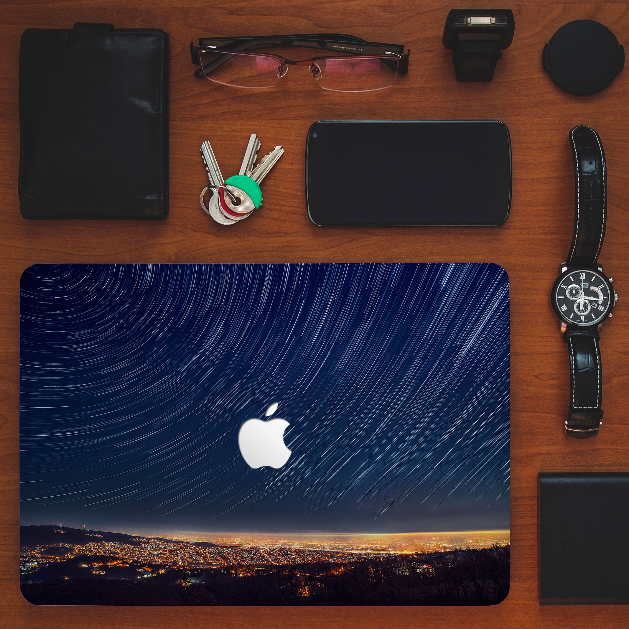 Premium MacBook Pro Case with Starry Night Design - Durable Protective Cover for MacBook Air/Pro 13 14 16 inch - Perfect for Work, Travel & Home Use