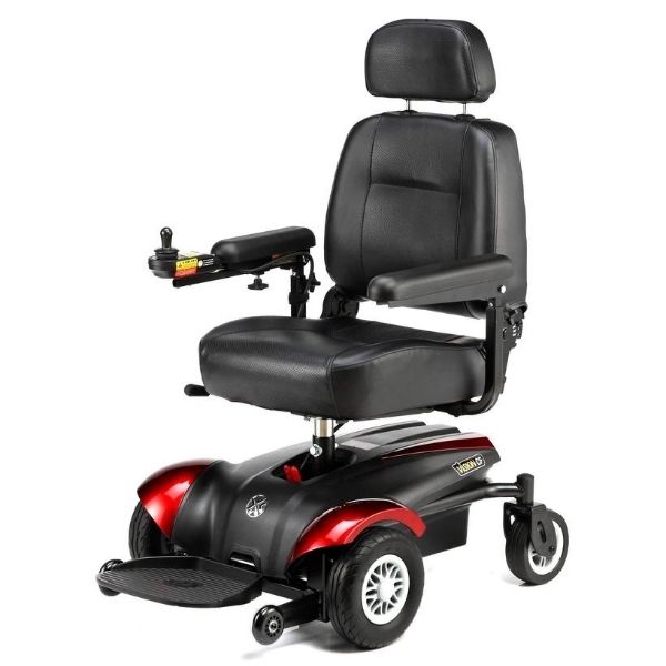 Merits Health P322 Vision CF Compact Electric Wheelchair - Lightweight Mobility Scooter for Adults & Seniors - Indoor & Outdoor Use for Shopping, Travel, and Home Mobility