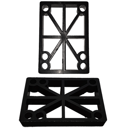 Modus 1/2 Inch Black Riser Pads - Perfect for Lifting Furniture, Leveling Appliances & Protecting Floors