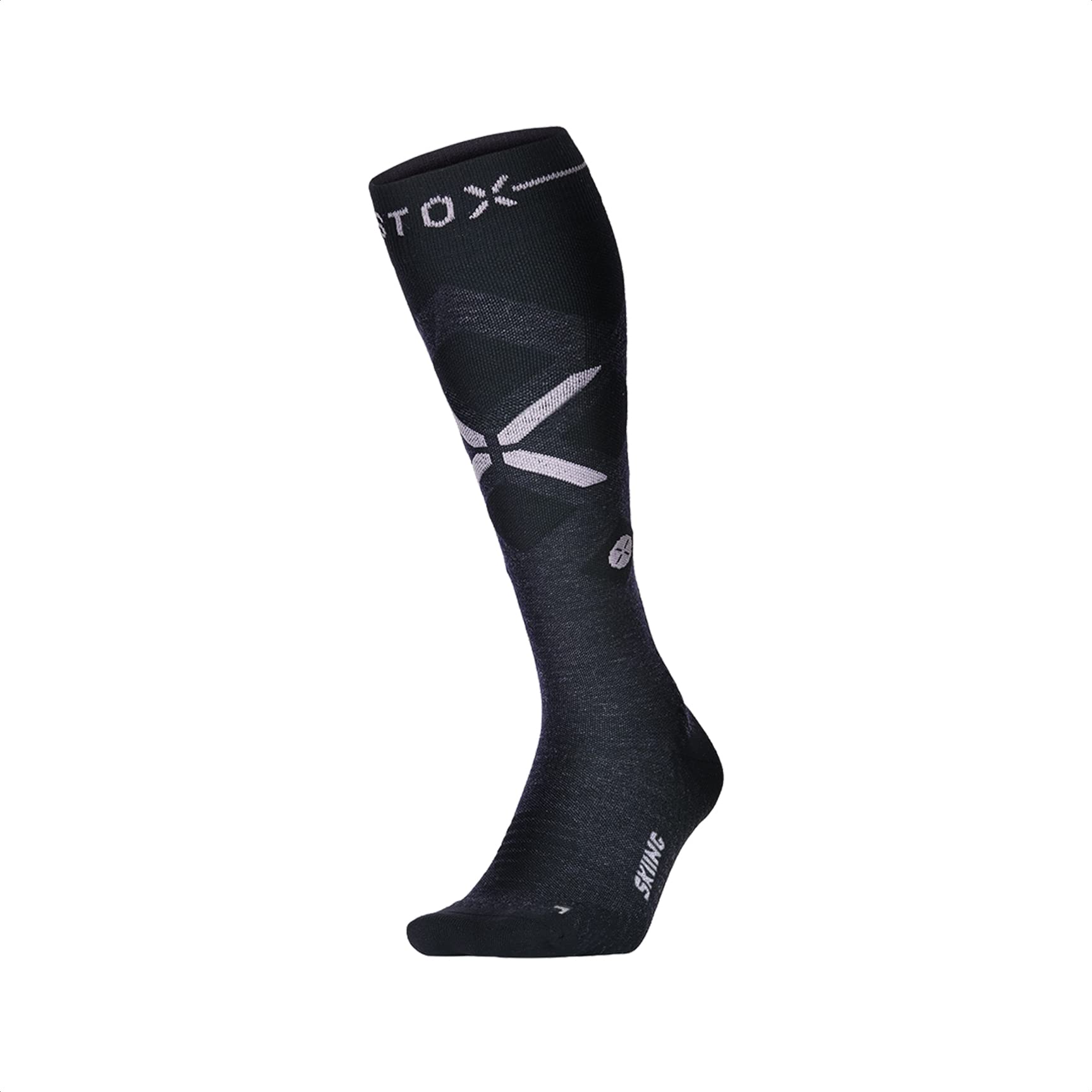 STOX Energy Socks - Women's Ski Socks with Merino Wool & Premium Compression Technology - Warm Winter Hiking & Snowboarding Socks for Cold Weather Activities