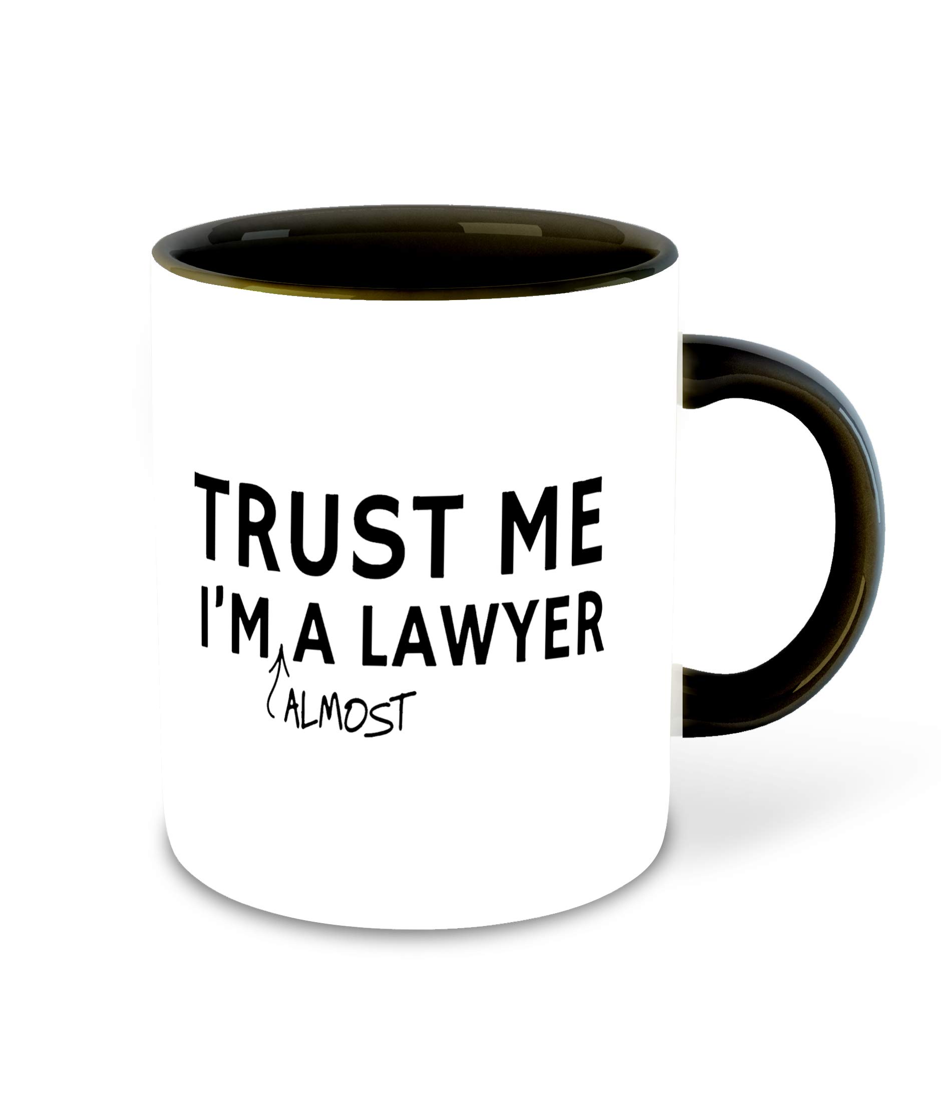 Lawyer Inspired Printed Black Ceramic Coffee Mug - Best Gift for Attorneys, Birthday Present, Advocate Souvenir - Perfect for Office, Home & Legal Professionals