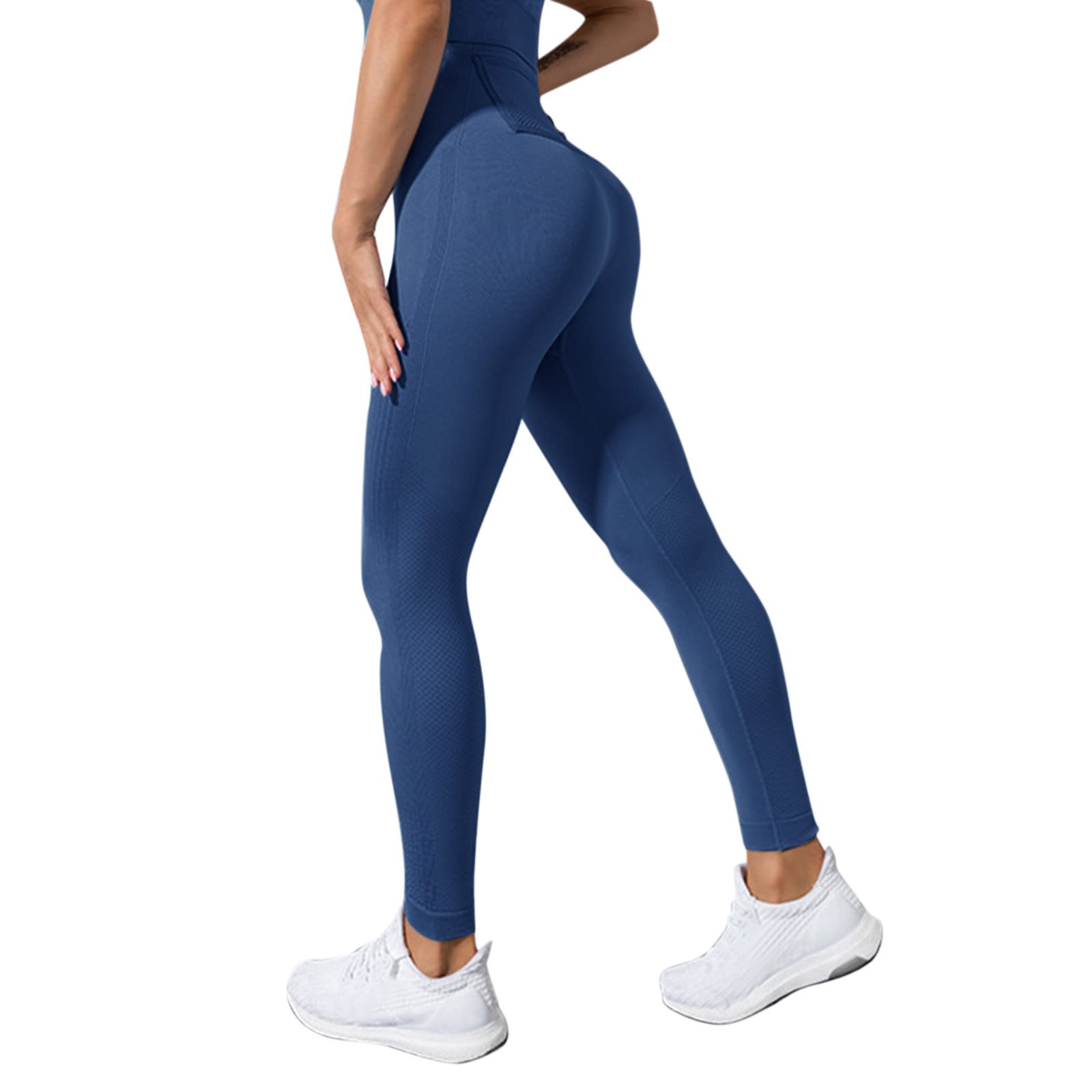 Women's High-Waisted Seamless Yoga Pants with Pockets - Breathable Workout Leggings for Fitness, Running & Lounge Wear - Perfect for Gym, Yoga & Everyday Comfort