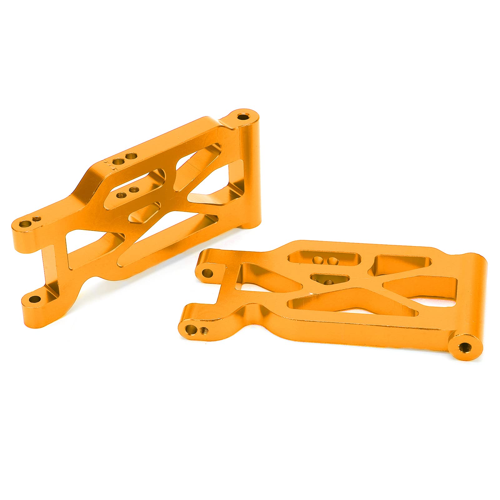 VGEBY 2Pcs Aluminum Alloy RC Front Swing Arm Suspension Upgrade Parts for 1/10 Scale 104001 Remote Control Car - Durable Metal Replacement Accessory (Gold) | Perfect for Off-Road Racing & RC Car Maintenance