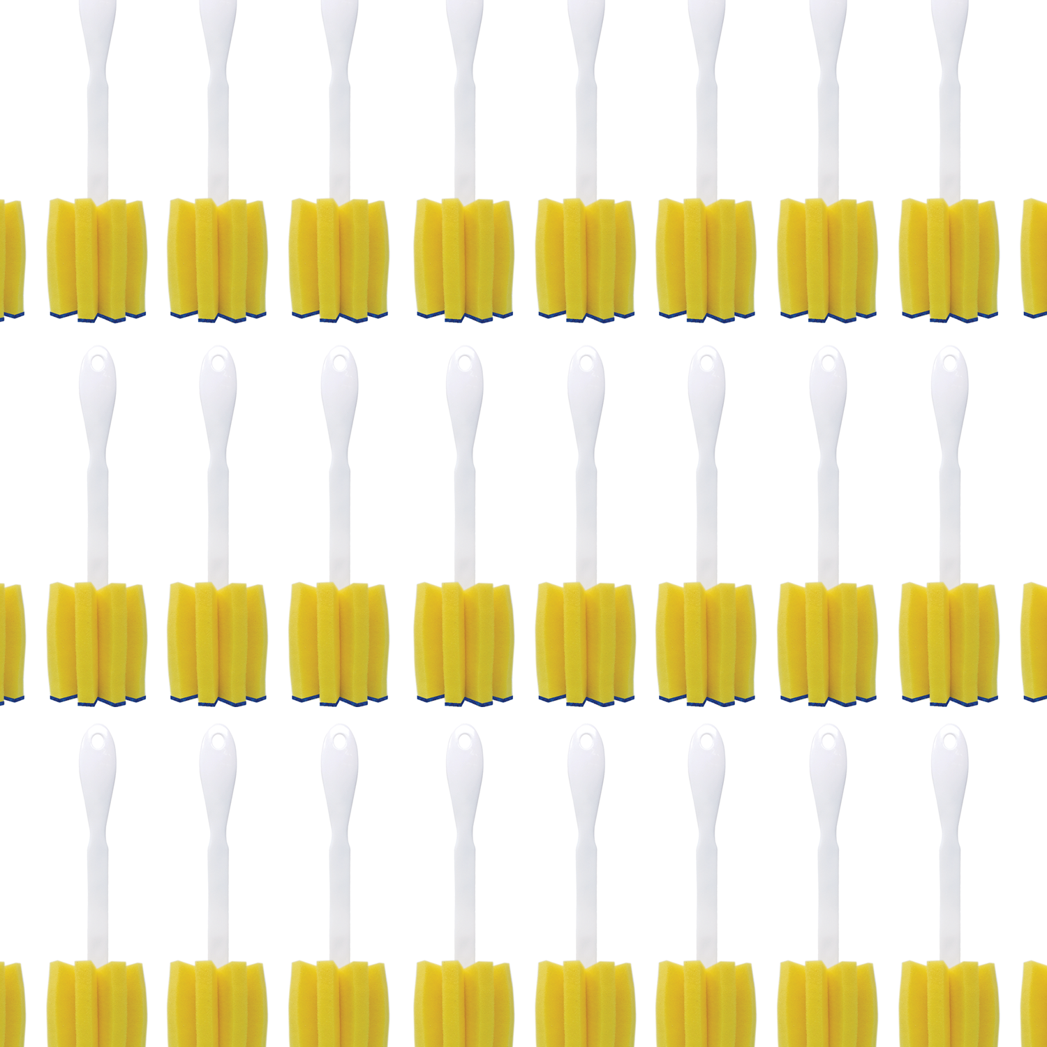72 Pack Glass & Jar Cleaning Brushes with Star-Shaped Polyurethane Foam Sponge Heads - Perfect for Kitchen, Bottles, Mason Jars, and Hard-to-Reach Areas