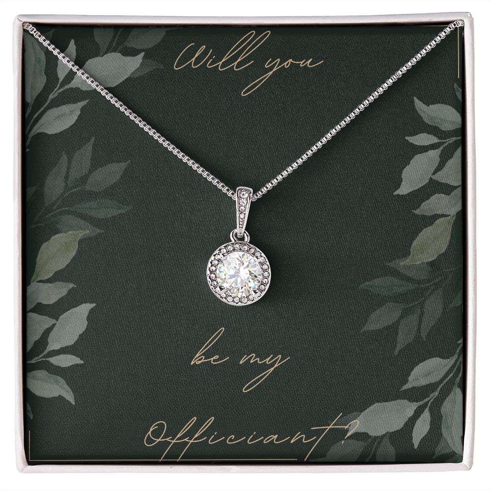 Officiant Gifts for Wedding - Elegant 'Will You Be My Officiant' Necklace - Perfect for Wedding Officiant Proposal & Minister Appreciation Gifts