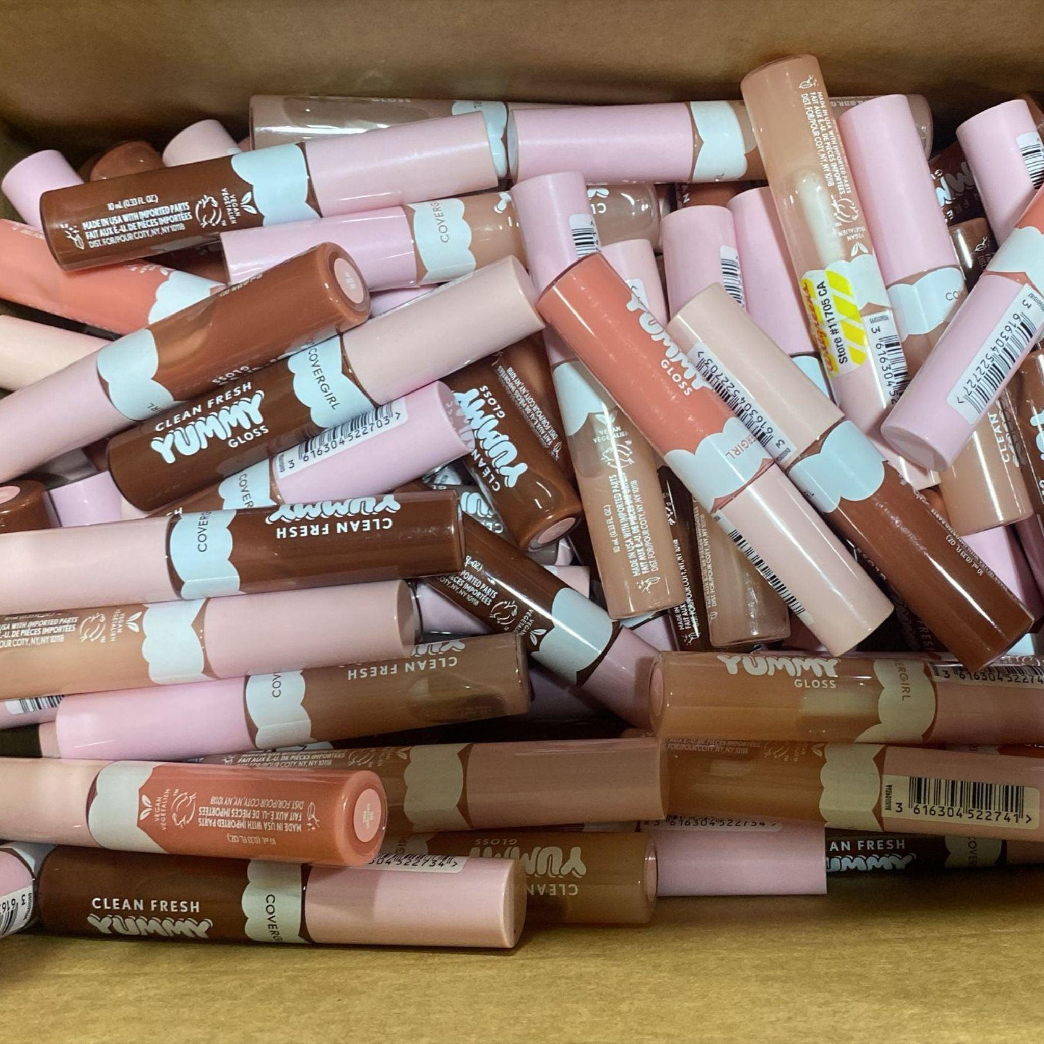 Covergirl Clean Fresh Yummy Gloss Mix - 80 Piece Lip Gloss Set | Hydrating, Shiny & Non-Sticky Formula for Everyday Wear, Parties & Special Occasions