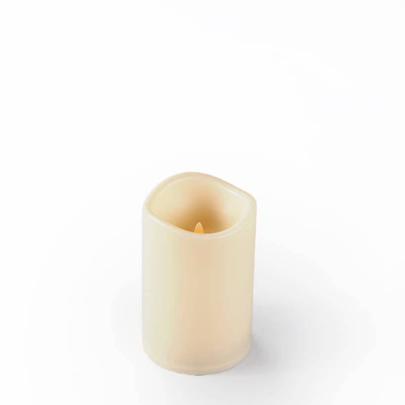 Flameless LED Battery Operated Candles with Timer - Set of 3 Medium 7