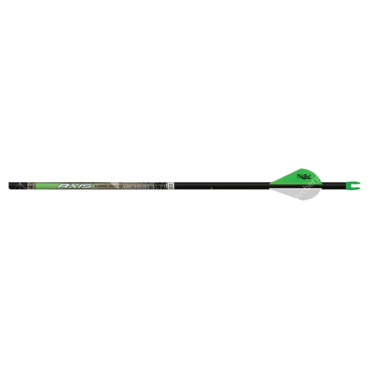 Easton 4mm Axis Long Range Pre-Fletched Carbon Arrows - 6 Pack for Target Practice & Hunting | High Precision Archery Accessories