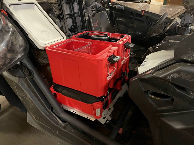 Can Am X3 Milwaukee Pack Out Rack - Heavy Duty EMP 14710 Replacement for Passenger Seat | Perfect for Off-Road Storage & Tool Organization