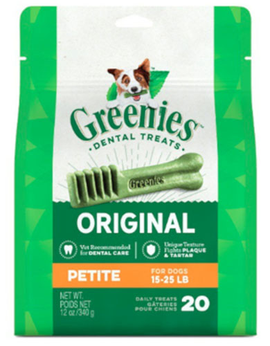 Greenies Petite Dental Dog Treats for Small Dogs - Tartar Control & Fresh Breath - 2 Size Options - Perfect for Daily Oral Care & Training Rewards