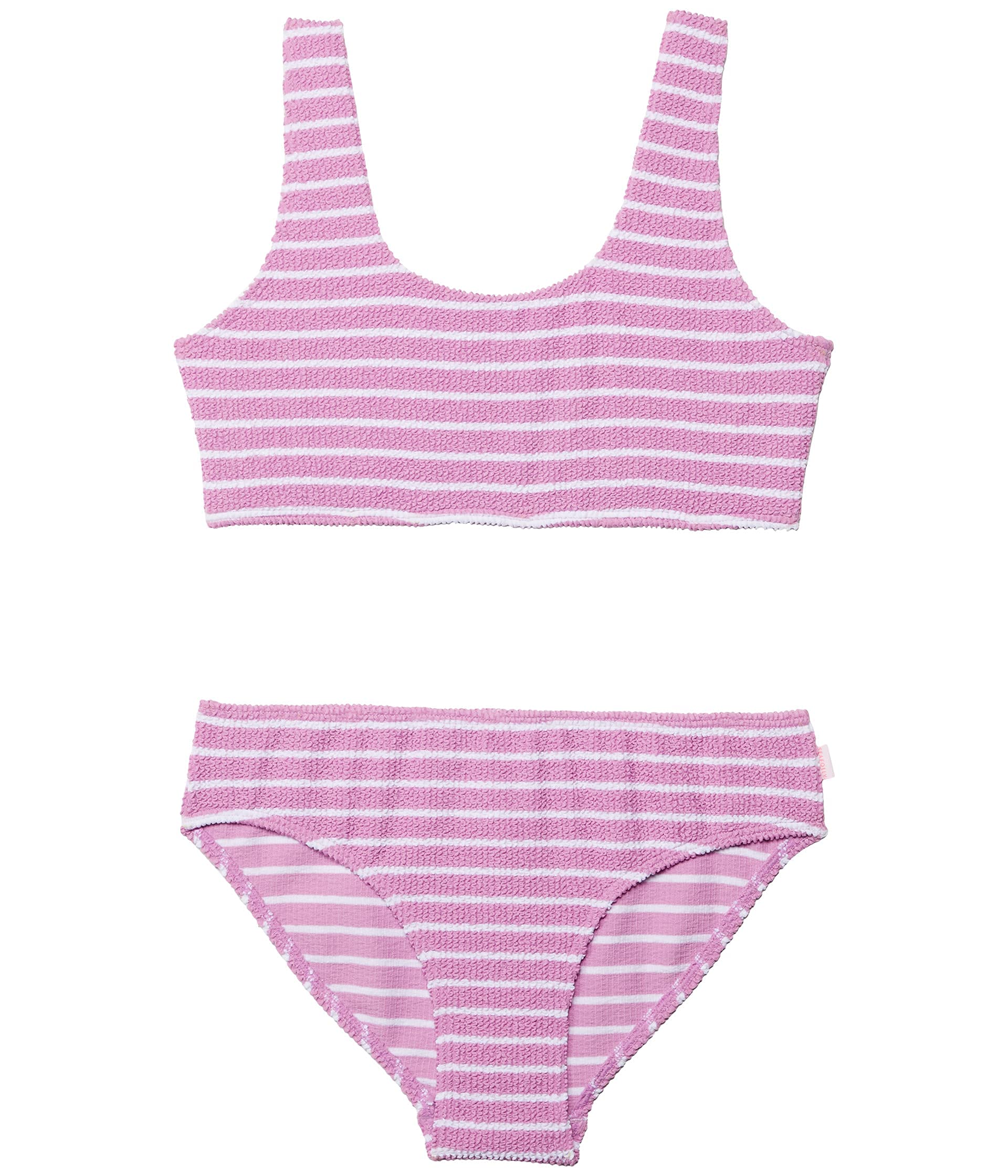 Seafolly Girls' Square Neck Bikini Swimsuit Set - Stylish Two-Piece Bathing Suit for Teens, Perfect for Beach Vacations & Pool Parties