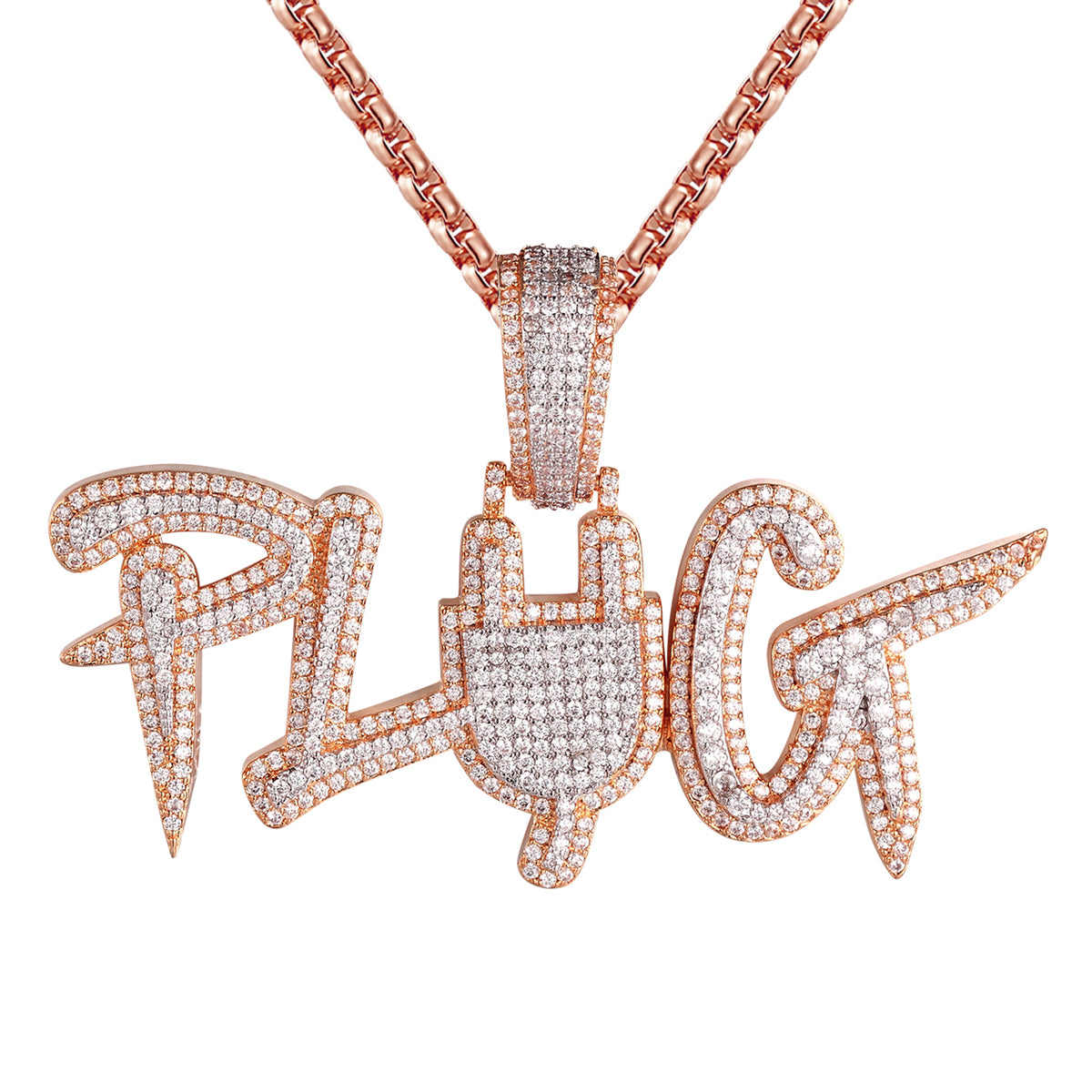 3D Rose Gold & Silver Bling Plug Switch - Stylish Two-Tone Earring Charm for Cartilage, Helix & Lobe Piercings - Perfect for Parties, Gifts & Everyday Fashion