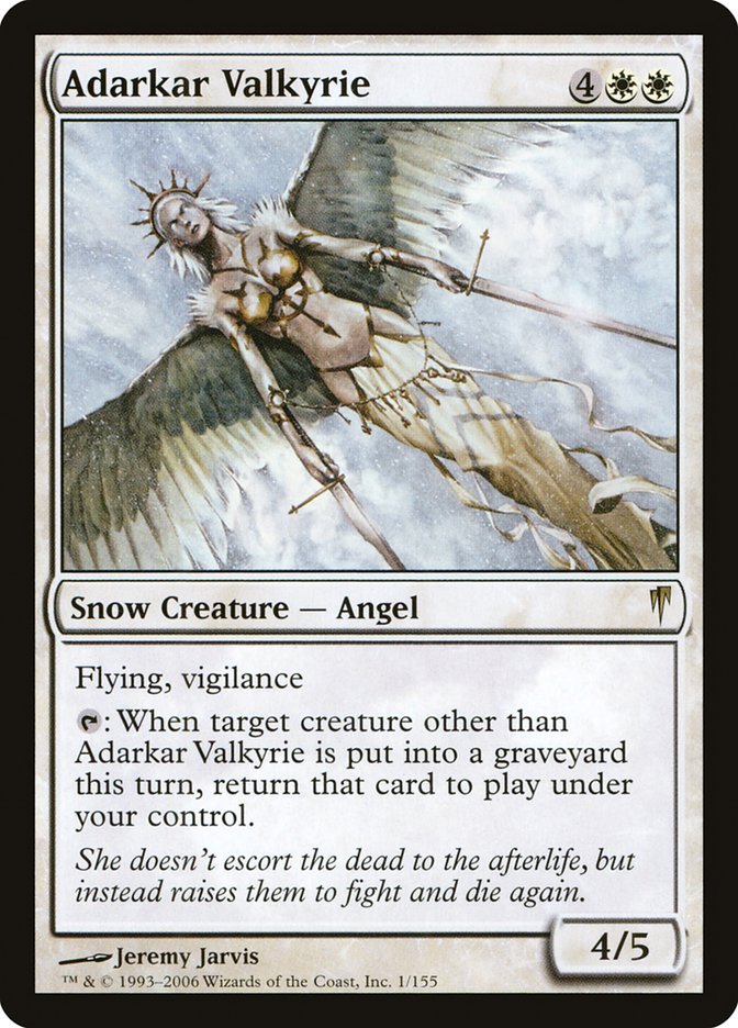 Adarkar Valkyrie - Coldsnap MTG Card - Rare Flying Creature for Magic: The Gathering Decks | Perfect for Commander & Standard Play