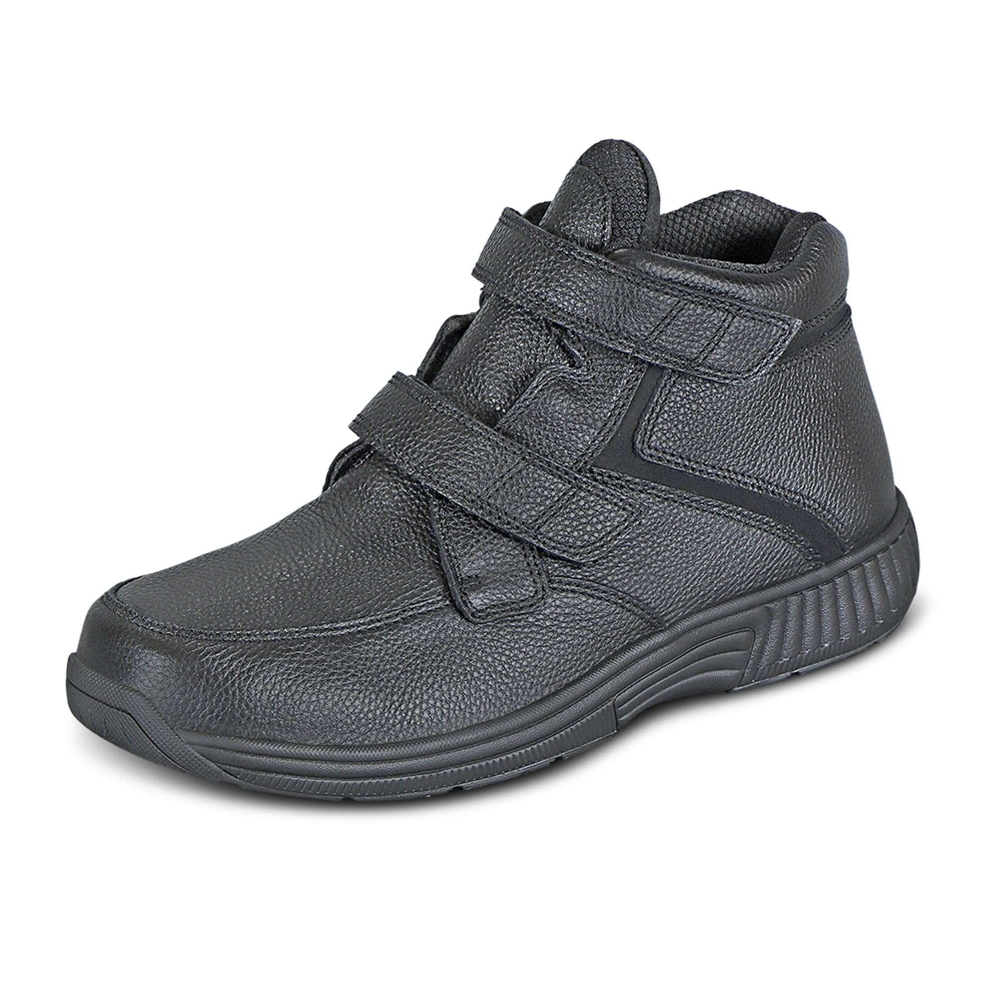 Orthofeet Men's Orthopedic Leather Glacier George Boots - Comfortable & Supportive Diabetic Shoes for Walking, Hiking & Work - Wide Width & Arch Support for Foot Pain Relief