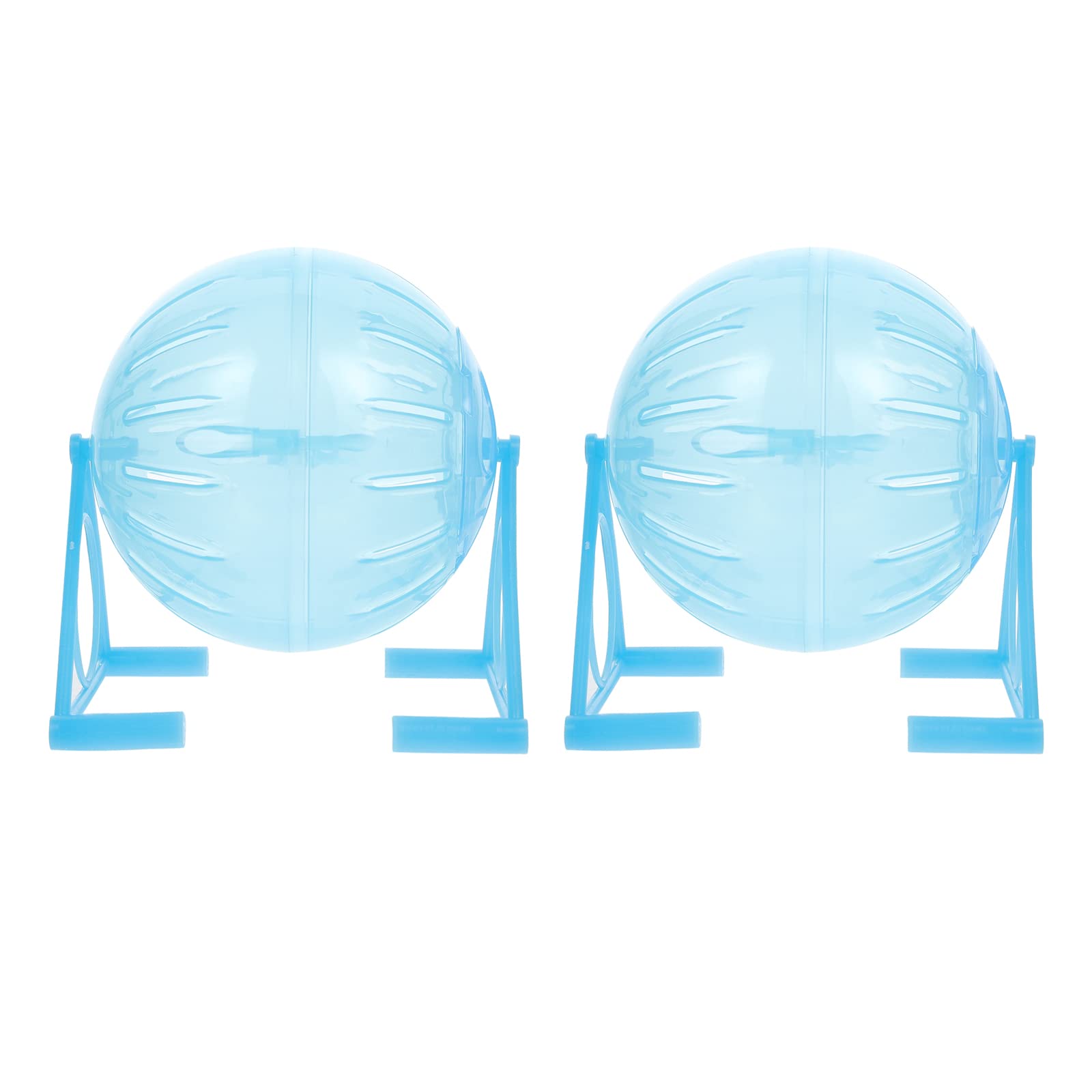 2PCS Hamster Exercise Ball - Small Animal Running Wheel for Reptiles, Hamsters & Pets - Durable Plastic Pet Supplies for Indoor Play & Exercise