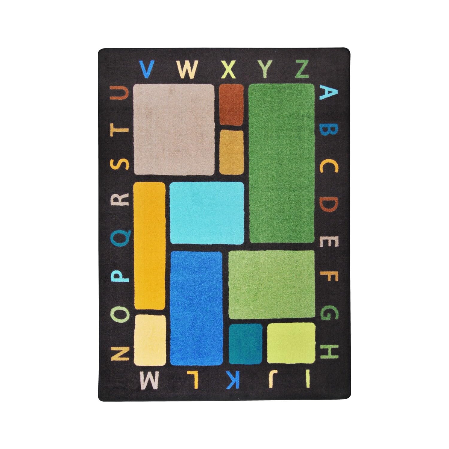 Joy Carpets Building Blocks Rug - Earthtone 7'8