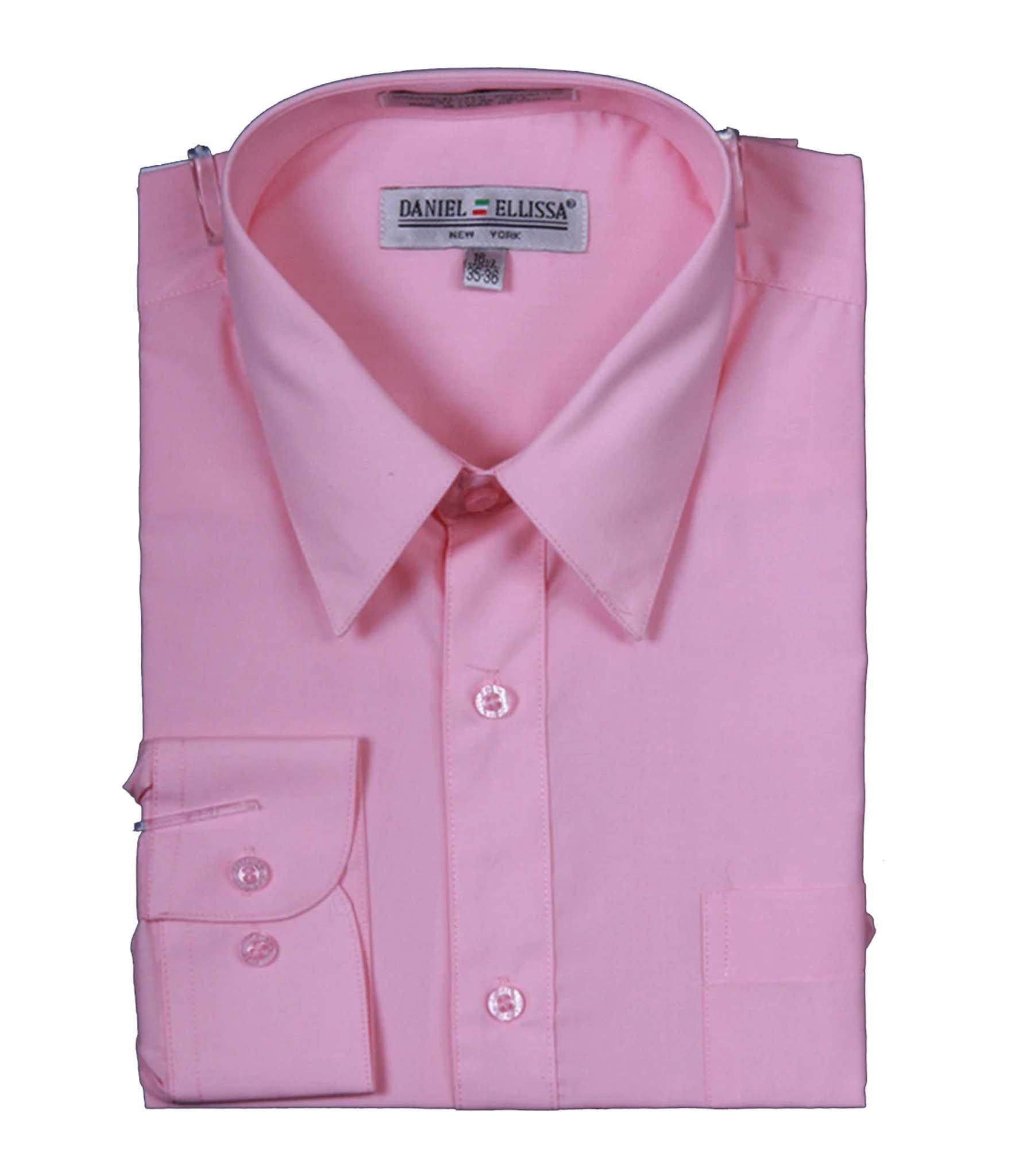 Premium Men's Slim Fit Dress Shirt with Convertible French Cuffs - Light Pink for Business & Formal Occasions | Office Wear, Weddings & Special Events