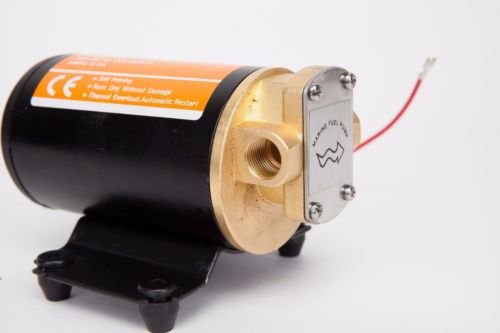 12V Scavenge Gear Pump for Water, Diesel, Fuel & Oil Transfer - Heavy Duty Portable Pump for Marine, Automotive & Industrial Use